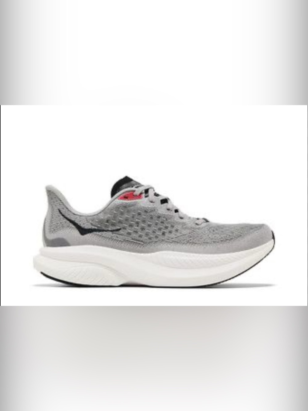 Hoka One One HOKA Mach 6 LA Stellar Grey White Red Running Shoes Sneakers - 14